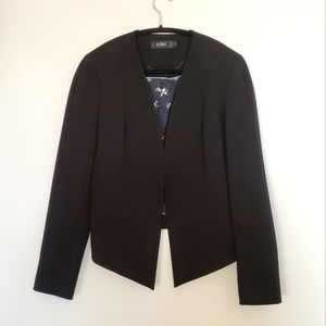 Black Structured Open Blazer - Simons